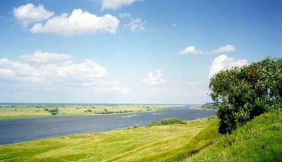 Photo of Oka River, Konstantinovo, Ryazan Region, by Mary Smith, August 17th, 2003